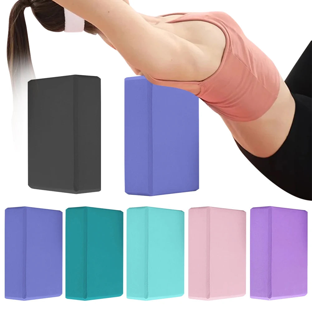 EVA Yoga Block Non-Slip Yoga Building Blocks Moisture-Proof High Density Yoga Blocks Body Shaping Yoga Blocks for Yoga Pilates